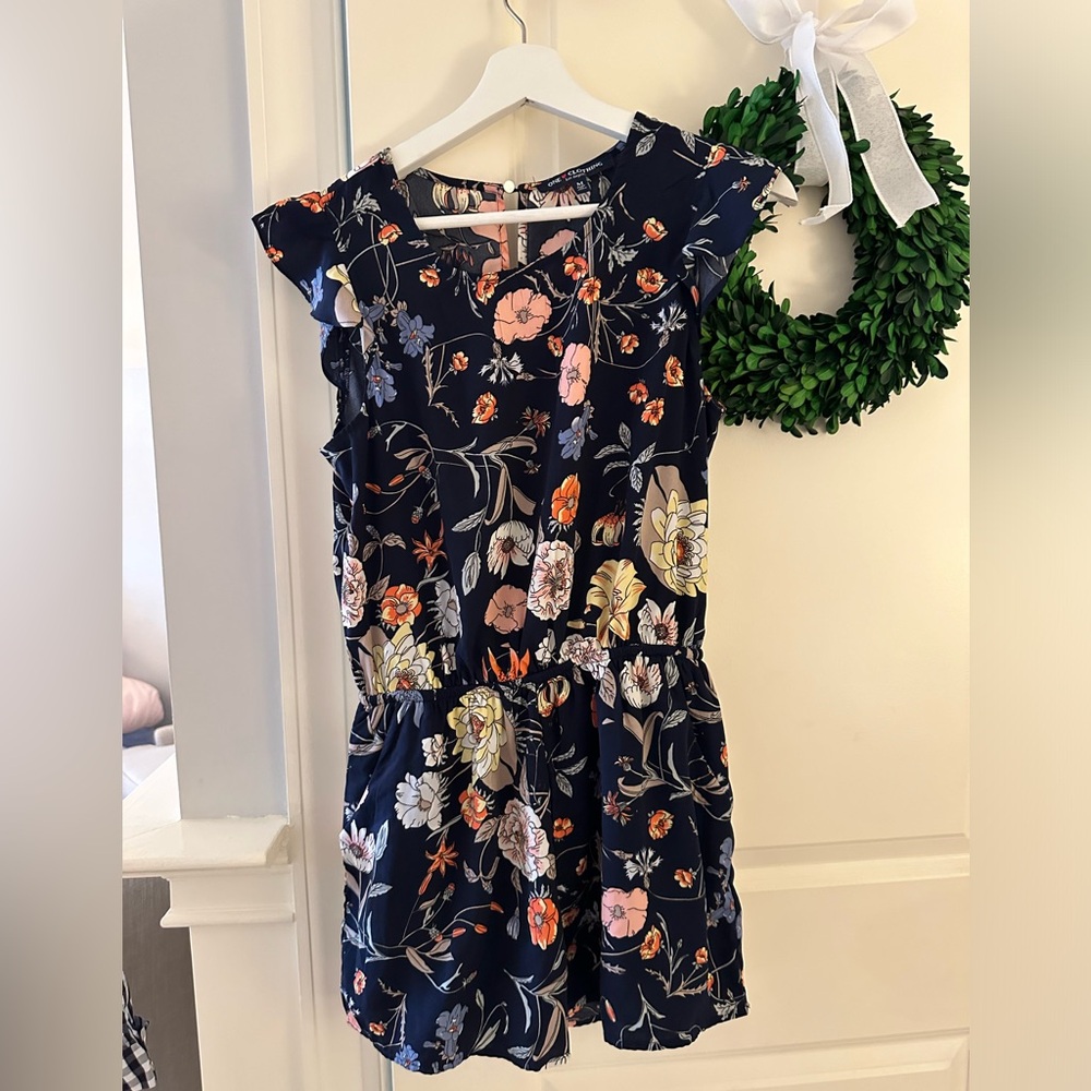 Never worn - floral romper